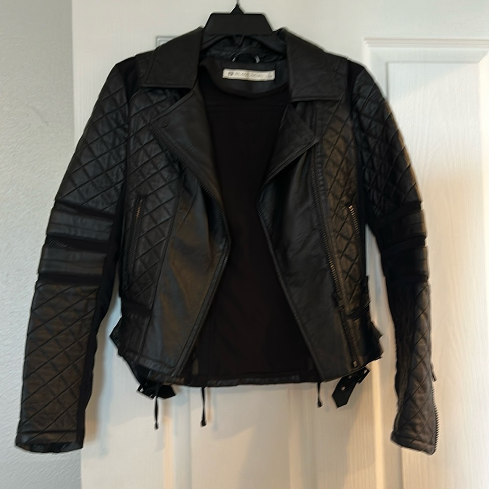 Blanc Noir Classic Moto Jacket (leather shell)